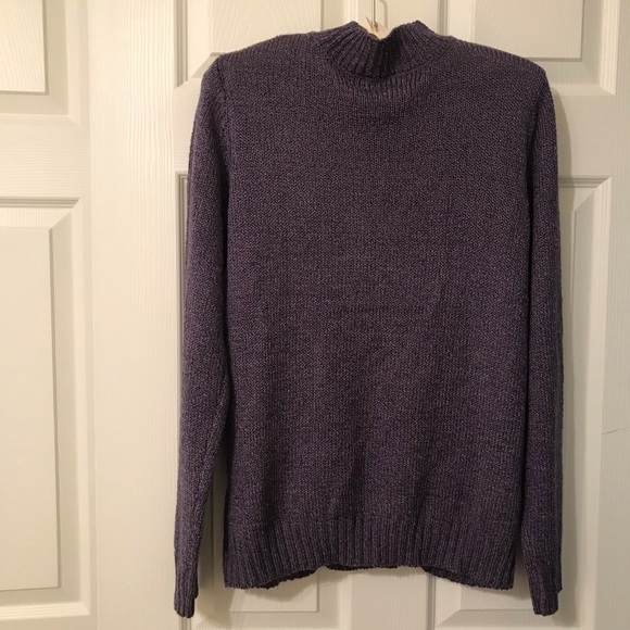 Carolyn Taylor Purple Cable Sweater Size Medium - Picture 4 of 15